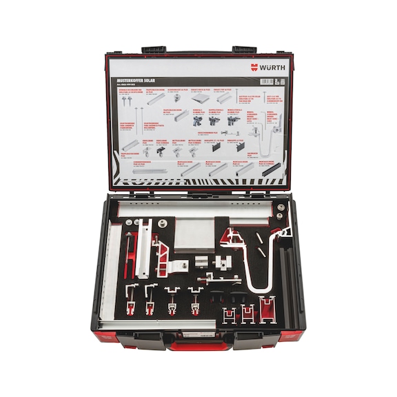 Mallette d'échantillons pour système de fixation solaire - SAMPLECASE-F.SOLMINT-PLUS