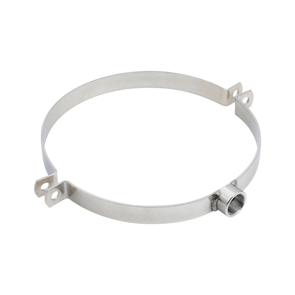 Ventilation pipe clamp A4 with connecting nut inch