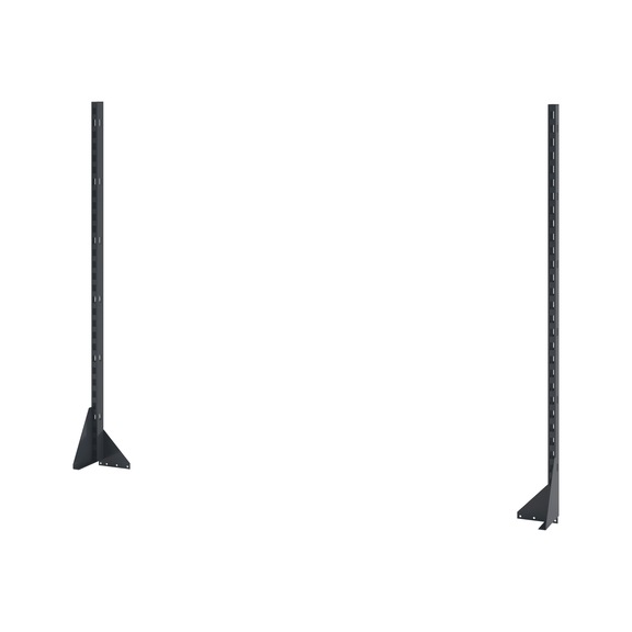 Mounting profile pair for workbenches - MNTPRFL-WRKBNCH-RAL7016FS-1520MM