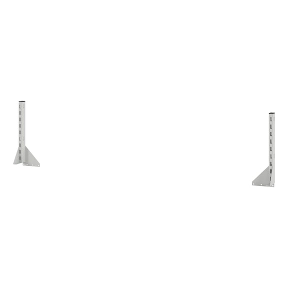 Mounting profile pair for workbenches - MNTPRFL-WRKBNCH-RAL7035FS-470MM
