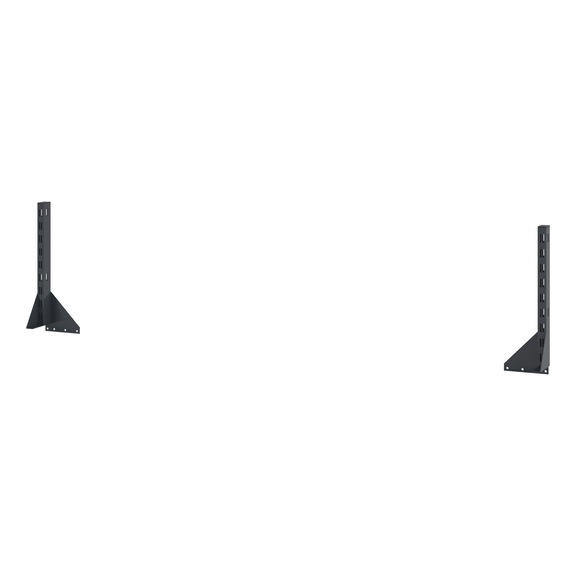 Paire de profilés de montage pour établis - MNTPRFL-WRKBNCH-RAL7016FS-470MM