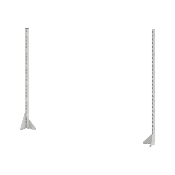 Aufbauprofil-Paar für Werkbänke - AUFBAUPRFL-WERKBANK-RAL7035FS-1520MM