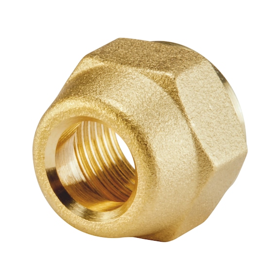 Union nut for refrigeration and air-conditioning applications - UNMUT-BRS58-W24-12MM-3/4UNF