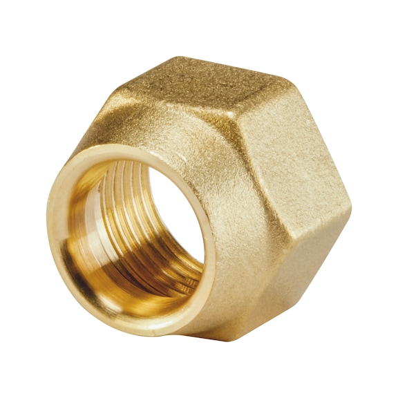 Überwurfmutter für Kälte- und Klimaanwendungen - MU-UEBRWURF-MS58-SW27-16MM-7/8UNF