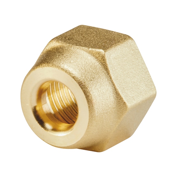 Union nut for refrigeration and air-conditioning applications - UNMUT-BRS58-W24-10MM-3/4UNF