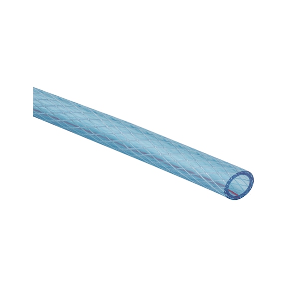 Kondensatschlauch transparent mit Gewebe - KONDNSCHL-TRANSP-M.GEWEBE-10MM