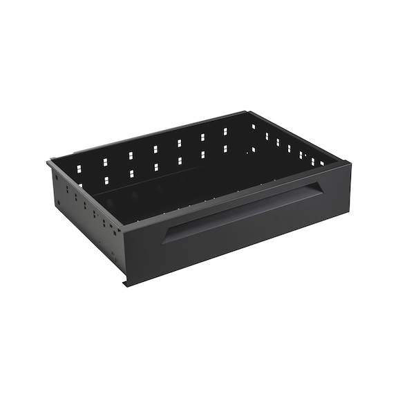 Single drawer for workshop trolleys - DRWR-(F.WRKSHPTRLY-ULTIM-8.8)-BLCK-150MM
