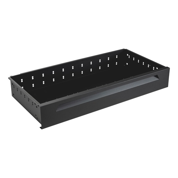 Single drawer for workshop trolleys - DRWR-(WRKSHPTRLY-ULTIM-12.8)-BLCK-150MM