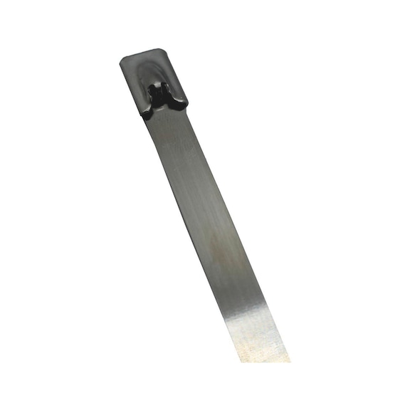 Cable tie KBL INOX made of stainless steel AISI 304 V2A with ball closure - CBLTIE-SST-(AISI 304)-4.6X200MM