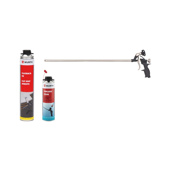 Flat roof adhesive, flat roof fix set 38 pcs - FLROOFADH-SET-38PCS