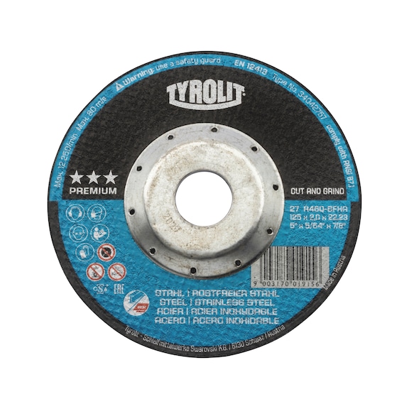 Kombilaikka Tyrolit Premium Cut & Grind - KATKAISULAIKKA 125X2,0 2IN1 CUT&GRIND