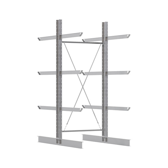 Kragarmregal feuerverzinkt für den Außenbereich - KRAGARMRGL-GRUND-3500X1500X2580MM