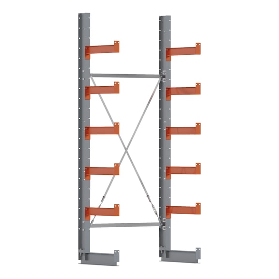 Kragarmregal verstellbar mit verschraubbarem St&auml;nder - KRAGARMRGL-GRUND-2000X1000X620MM