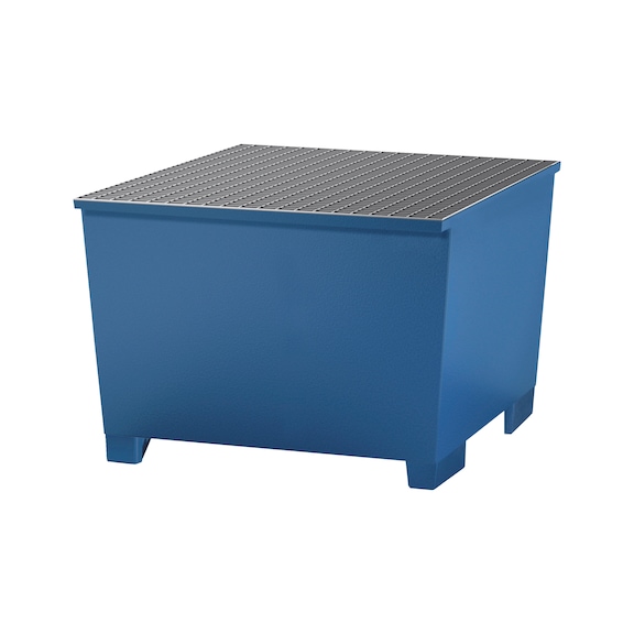 Stahl-Auffangwanne f&uuml;r Gefahrstoffe - AUFFANGWANN-ST-LACKIERT-1120X1300X1040