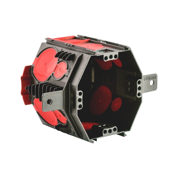 Flush-mounted junction box airtight for clamping/foaming - APPCONBOX-FMO-VDE-AIRTIGHT-H69MM/D75MM