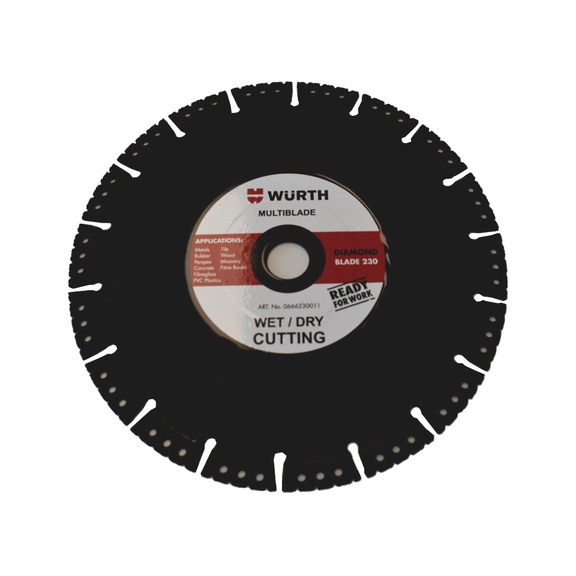 Diamond cutting disc Multi Longlife VX - CUTDISC-DIA-MULTIBLADE-230MM