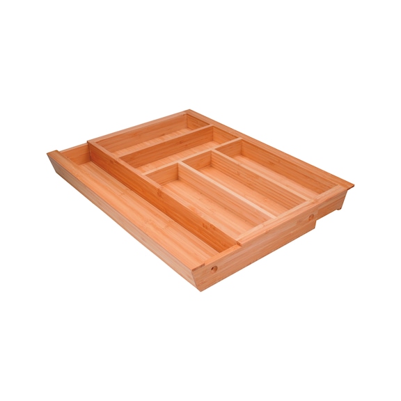 Cutlery insert bamboo extendable