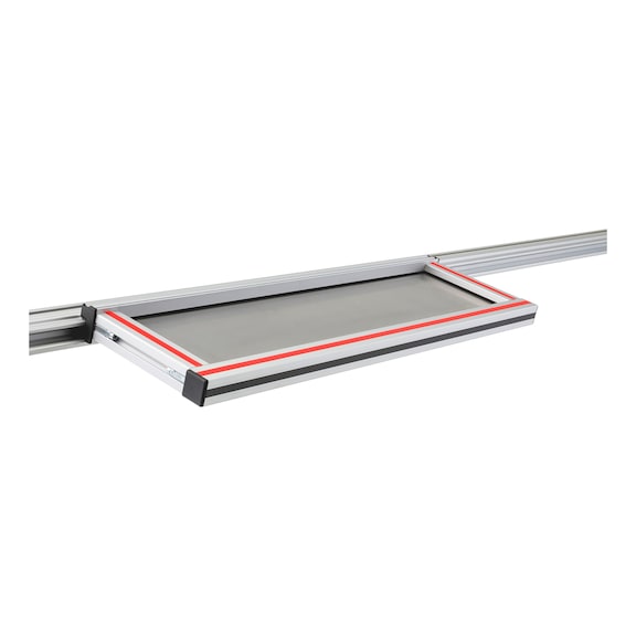 CLIP-O-FLEX<SUP>®</SUP> tray XS-2 Tray for container storage - COF-TABLAR-WKLT2.0-XS-1FACH-510X160MM