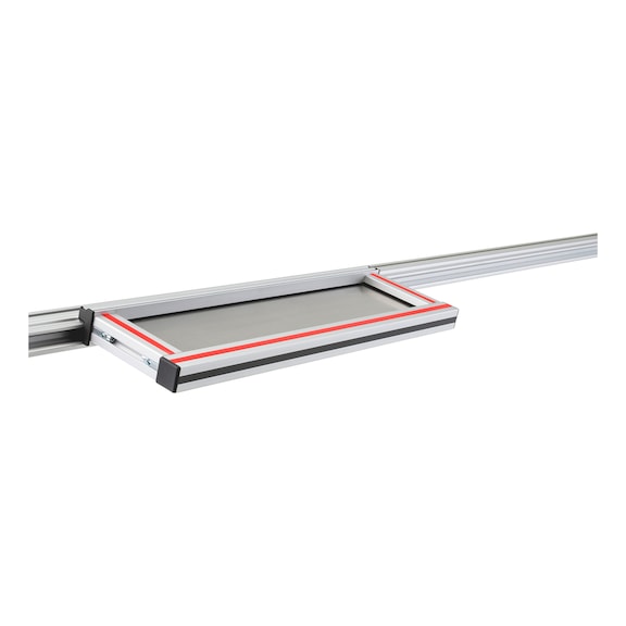 Tray for CLIP-O-FLEX rail WKLT2.0 1-compartment - COF-TABLAR-WKLT2.0-S-1FACH-640X195MM