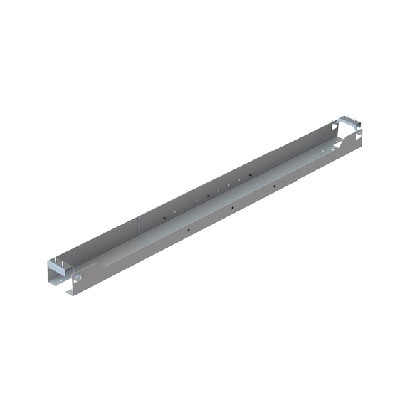 Kabelwanne verstellbar f&uuml;r Tischgestelle - KBLWANN-SILBER-(L1040-1840MM)