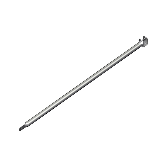 Post support for pitched roof edge protection systems with walkway - SUPPORT-POST