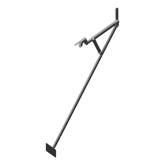 Variable post lower section for pitched roof edge protection systems with walkway - POST-LOWER-PART-PLUMBER-WALK-VARI