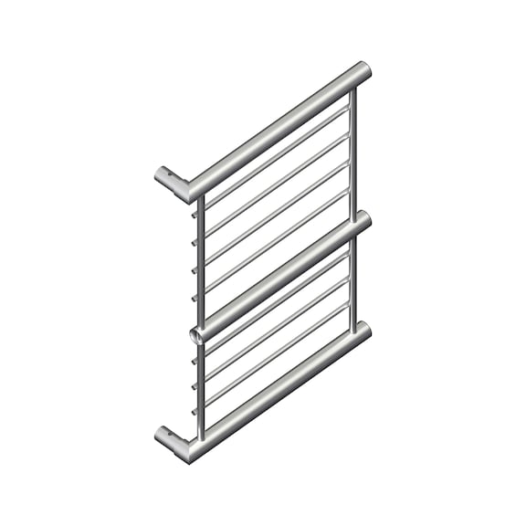 Verjüngter Eckabschluss für 3-sprossige Seitenschutzgitter - ECKABSCHLUSS-RECHTS-3FACH-VERJUENGT