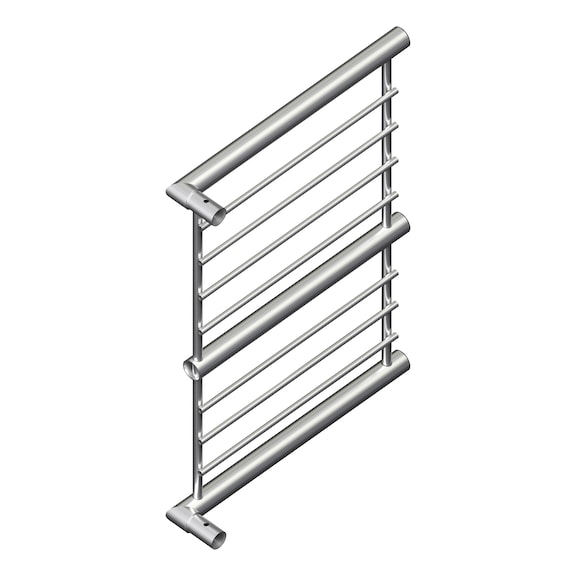 Tapered corner end for 3-bar edge protection mesh - CORNER-END-LEFT-3FOLD-TAPERED