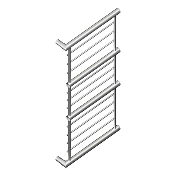 Tapered corner end for edge protection mesh barriers - CORNER-END-RIGHT-4FOLD-TAPERED