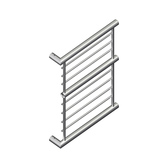 Corner end for 3-bar edge protection mesh - CORNER-END LEFT-3FOLD