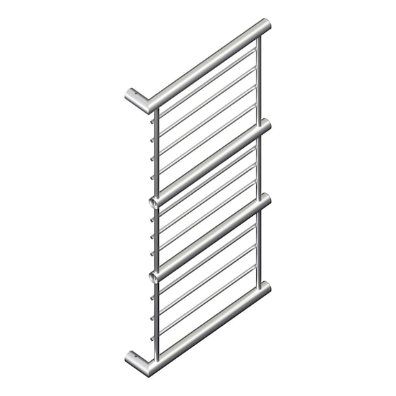 Corner end for edge protection mesh barriers - CORNER-END-RIGHT-4FOLD