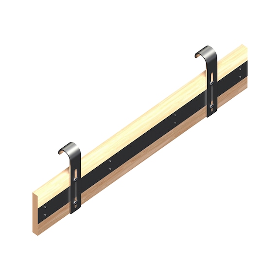 Bordbrett F&uuml;r die Steildach-Seitenschutzsysteme - BORDBRETT-STEILDACHSYSTEM-1M