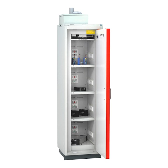 Hazard. mat. cabinet type 90 M f. batteries - SAFECAB-BATTERY-T90-STATION-M-4LB-230V