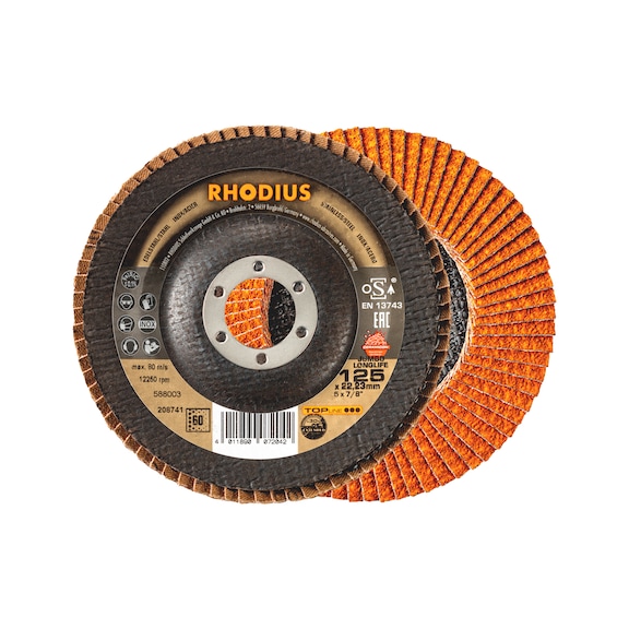 Lamella flap disc Rhodius Jumbo Longlife Extended