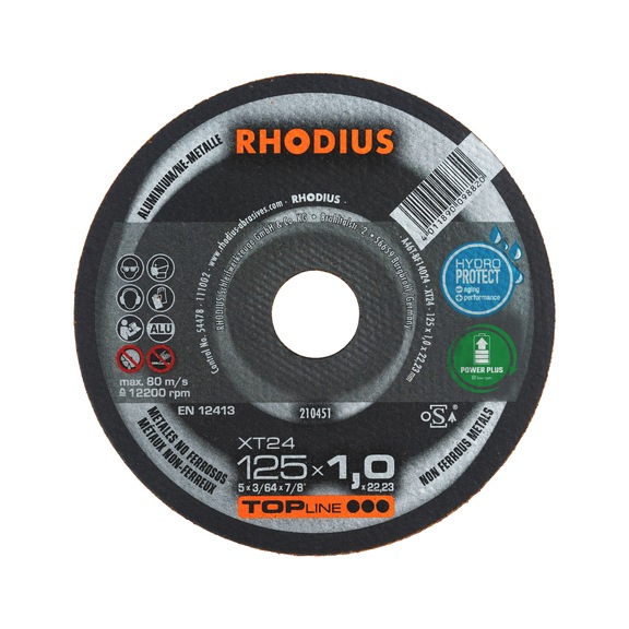 Cutting disc for non-ferrous metals Rhodius XT24