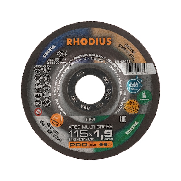 Cutting disc Rhodius XTK69 Multi Cross Extended