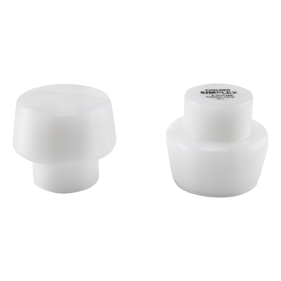 Schlageinsatz f&uuml;r SIMPLEX-Schonhammer - SHLGEINSA-SIMPLEX-NYLON-50:40-WEISS-D50M