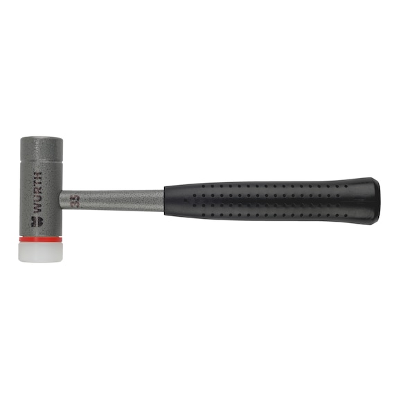 COMBI soft-face hammer with striking surfaces made of hardened steel and nylon - 1