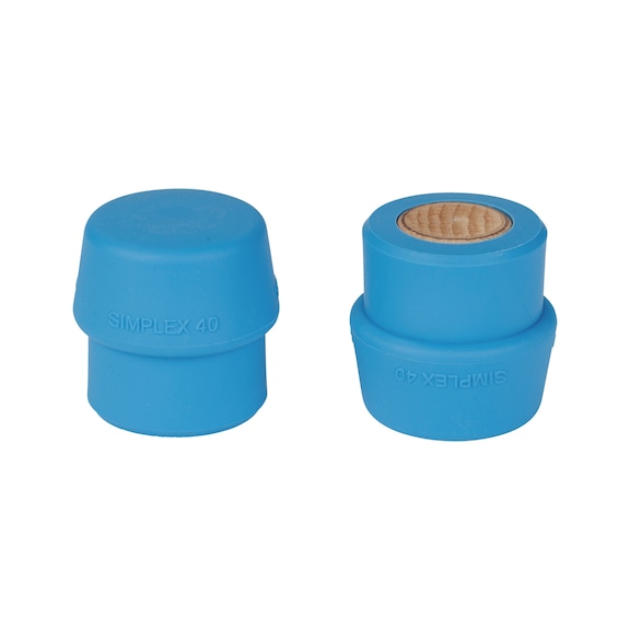 Schlageinsatz f&uuml;r SIMPLEX-Schonhammer - SHLGEINSA-SIMPLEX-SOFT-TPE-BLAU-D40M