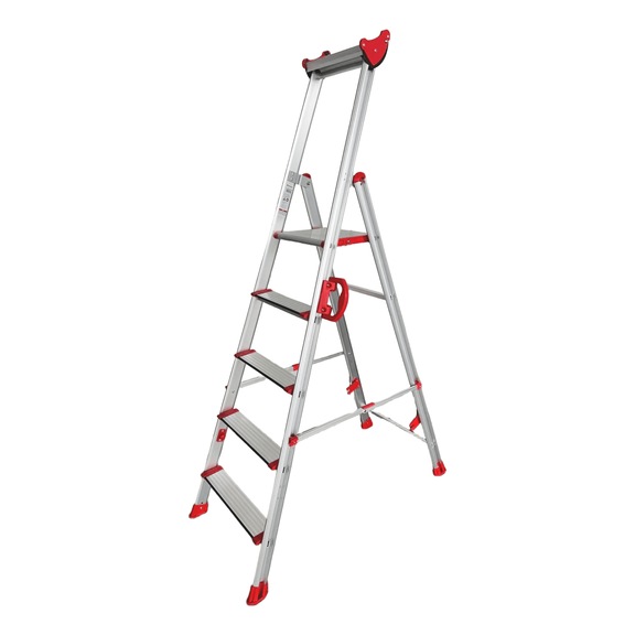VÆRKTØJSSTIGE - TRAPPESTIGE 5-TRINS STÅHØJDE 1,20 M