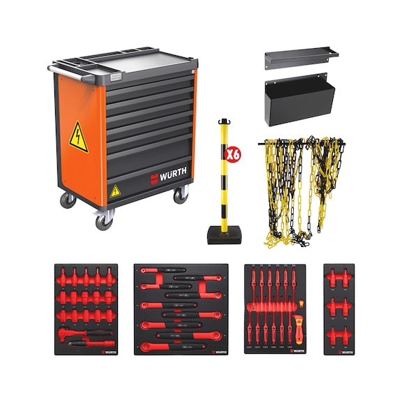 Servante d'atelier Basic 8.8. mobilité électrique  Pour la maintenance de véhicule électique ou hybride