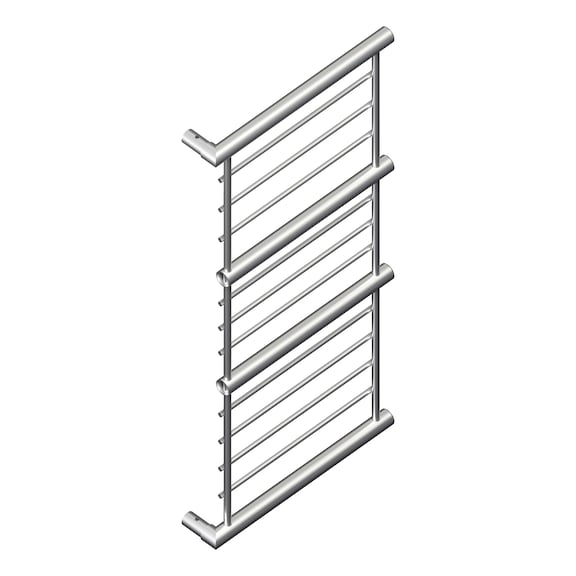 Tapered corner end for 4-bar edge protection mesh - CORNER-END-LEFT-4FOLD-TAPERED