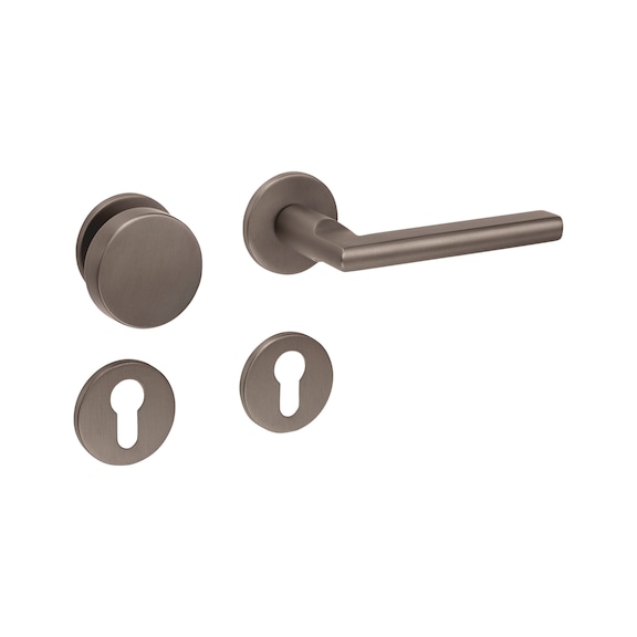 Door handle A 267 - DH-A2-A267-CLCKFX-CH-ROS-CK-R-TITAN-SATI