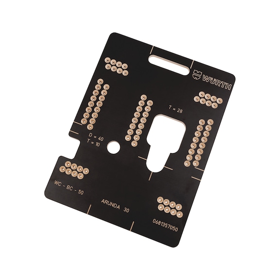 Milling template WC-T for WOOD CONNECTOR WC-BC-50