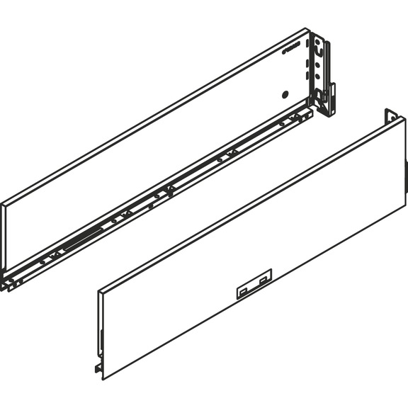 VIONARO V8 Schubkasten H121 - ZARGSYS-VION-V8-H121-ICE-NL450