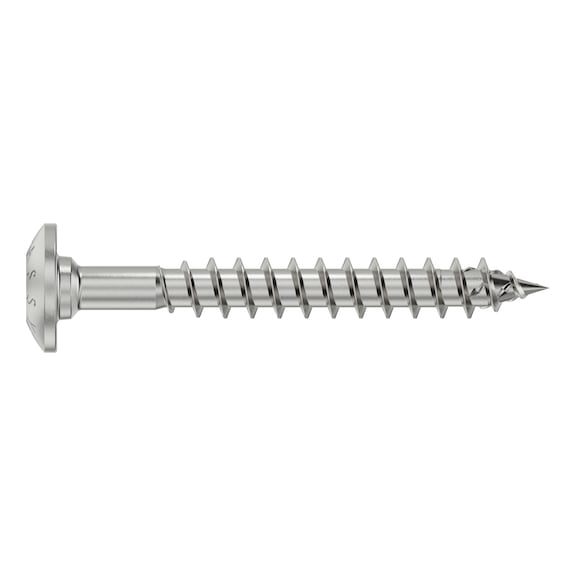 ASSY 4 A2 TRH gate hinge screw A2 stainless steel full thread large truss head - 1