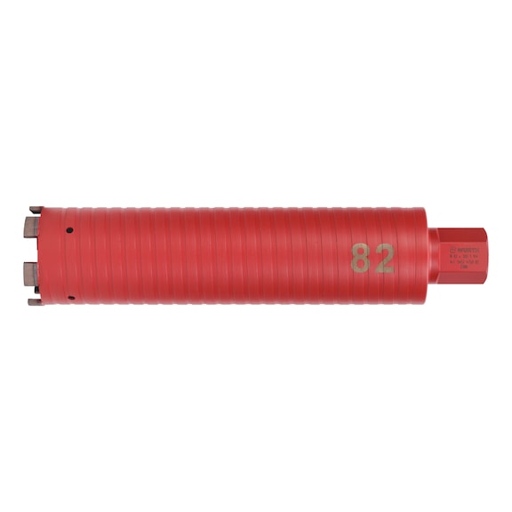 Soft-impact dry diamond core drill bit for concrete 1 1/4 inch - CREBIT-DRY-DIA-SOFT-1 1/4IN-D82-WL300MM