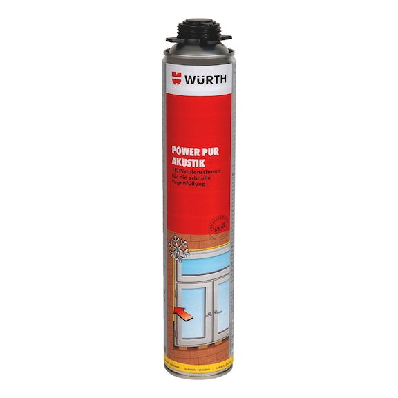 Tek bileşenli tabancalı köpük Powerpur acoustic - GUNFM-1C-POWERPUR-ACUSTIC-B3-750ML