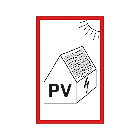 Photovoltaic information sign
