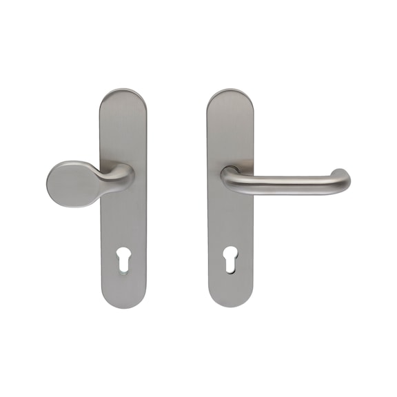 Edelstahl-Schutzbeschlag S 502 - SBS-A2-S502-ES1-WE-PZ-92-11-MATT